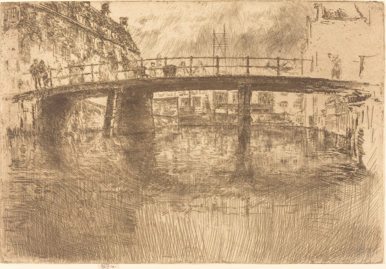 Híd, Amszterdam, 1889. alkotó: James Abbott McNeill Whistler