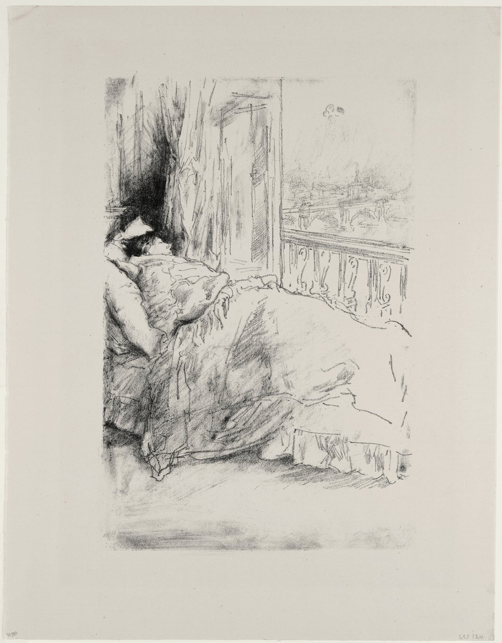 Az erkély mellett, 1896 alkotó: James Abbott McNeill Whistler