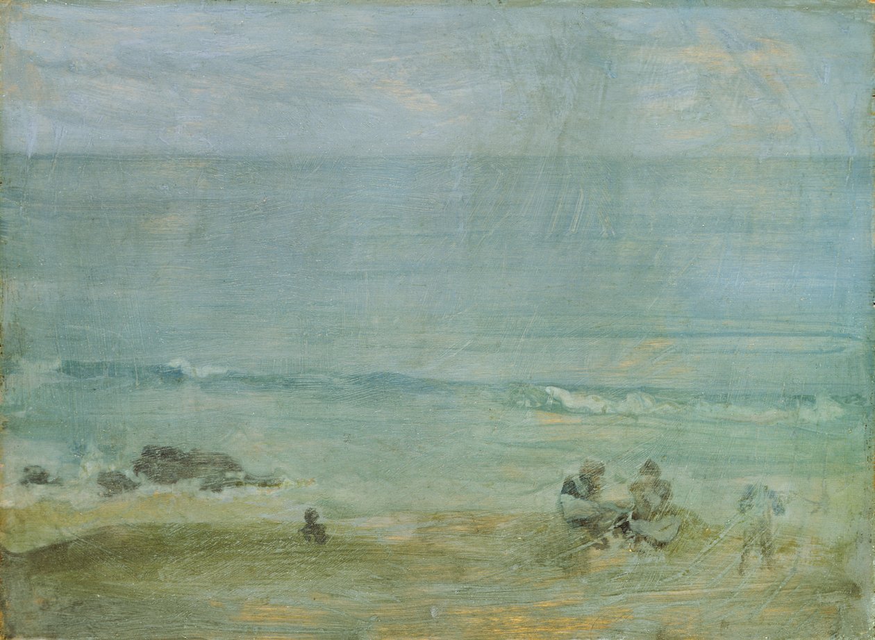 A parton, St. Ives (olaj a fedélzeten) alkotó: James Abbott McNeill Whistler