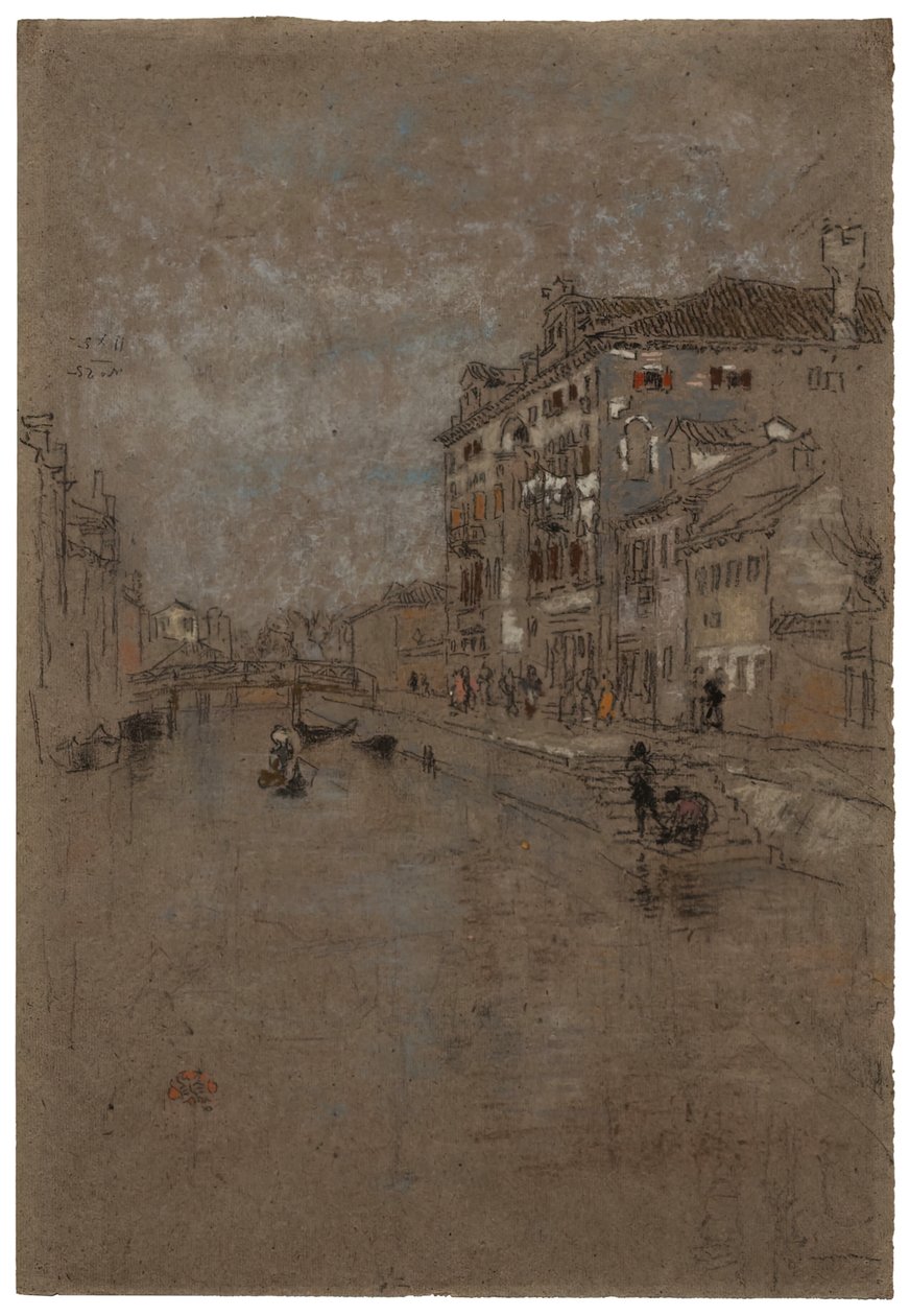 Csatorna a velencei dohányraktárban, 1879-1880. alkotó: James Abbott McNeill Whistler