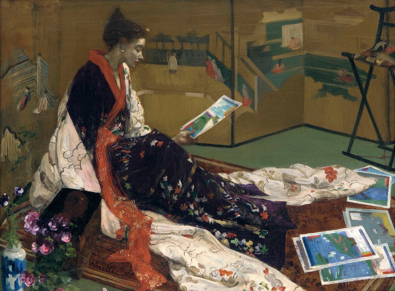 Caprice lila és arany színben: Az aranyvászna, 1864 alkotó: James Abbott McNeill Whistler