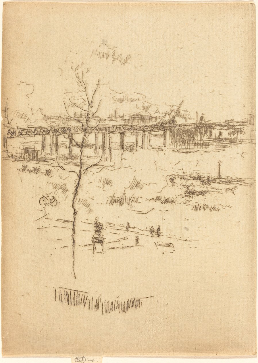 Charing Cross Railway-Bridge, c. 1887. alkotó: James Abbott McNeill Whistler