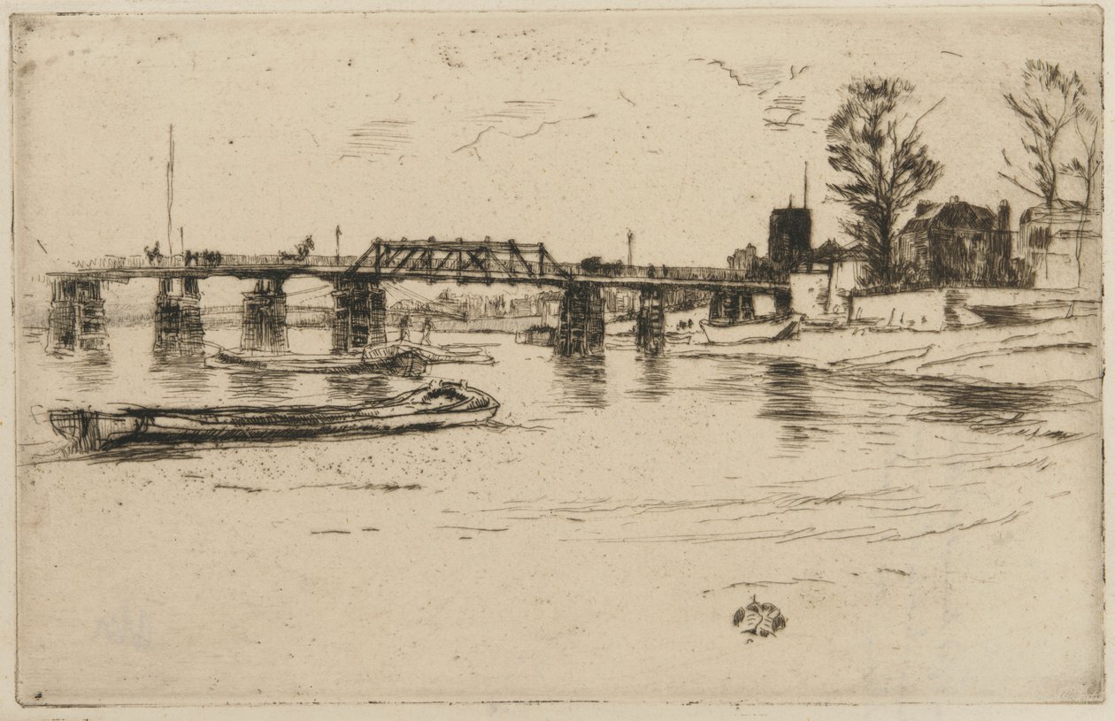 Chelsea, 1879. alkotó: James Abbott McNeill Whistler
