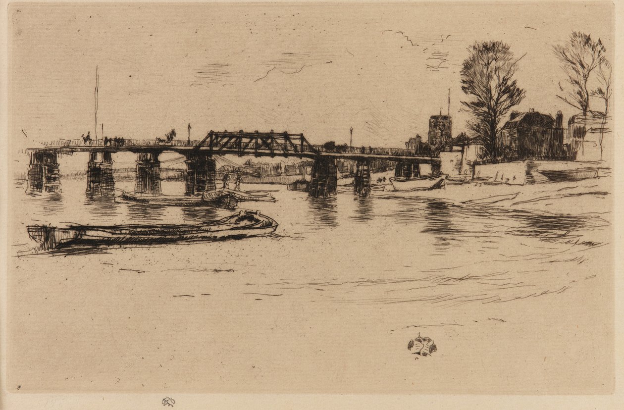 Chelsea, 1879. alkotó: James Abbott McNeill Whistler