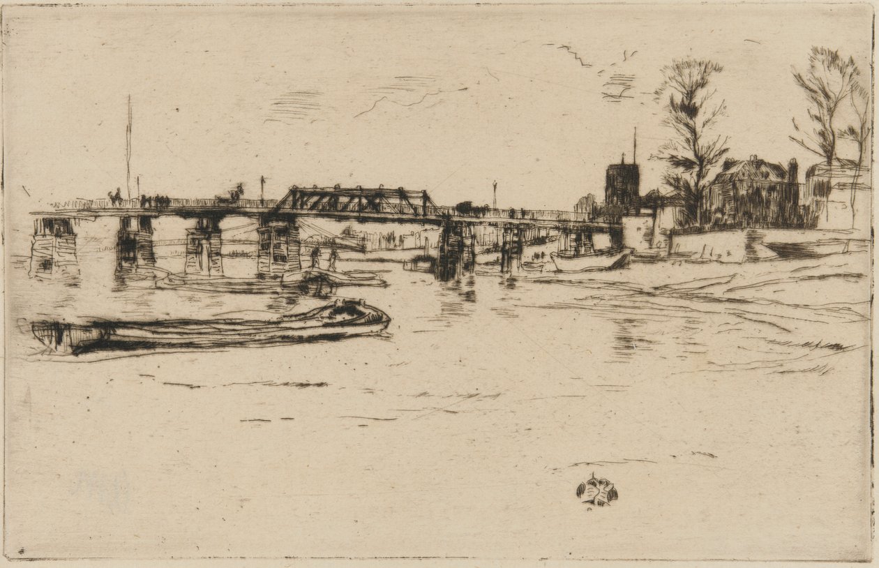 Chelsea, 1879. alkotó: James Abbott McNeill Whistler
