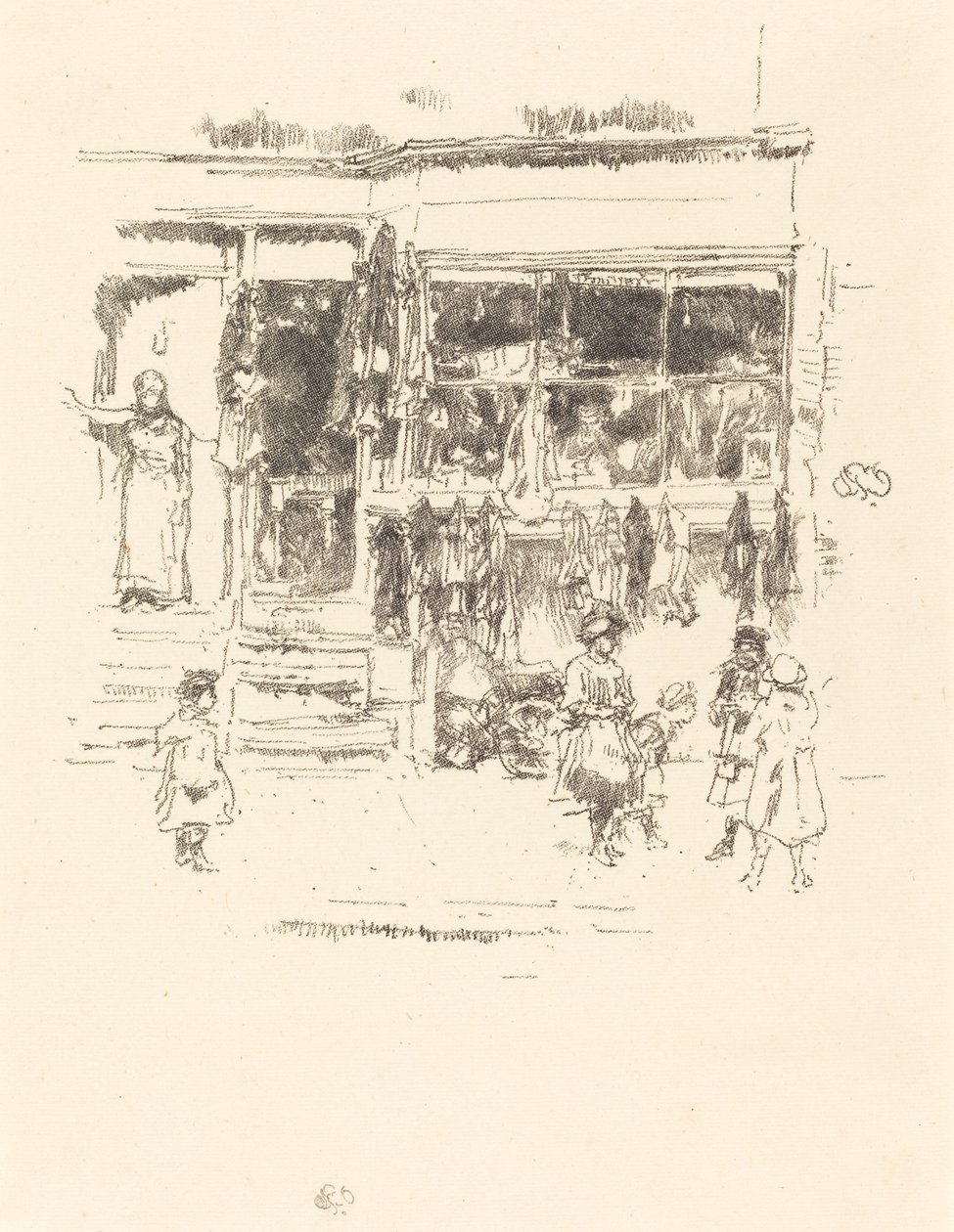 Chelsea Rags, 1888. alkotó: James Abbott McNeill Whistler