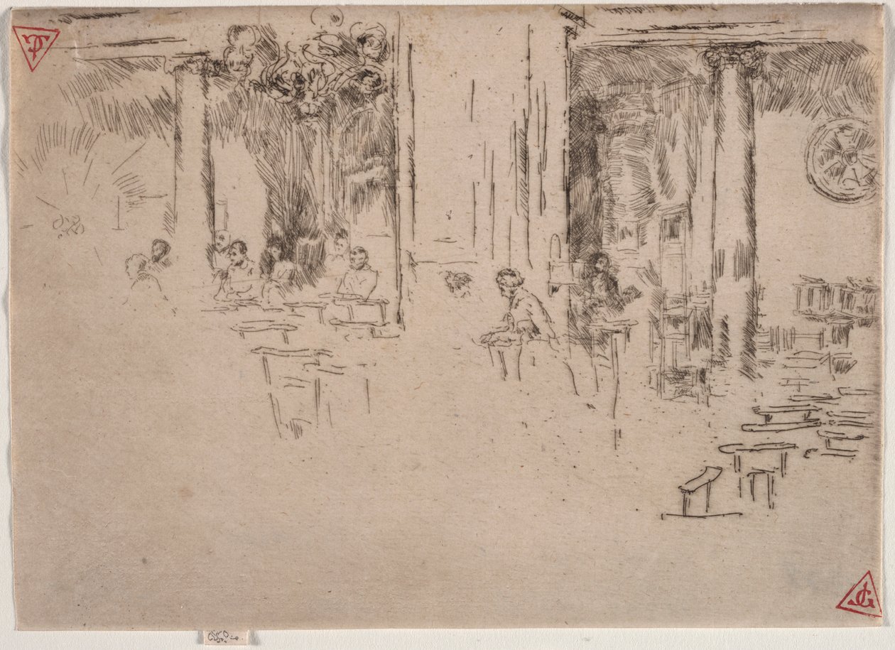 templom, Brüsszel. alkotó: James Abbott McNeill Whistler
