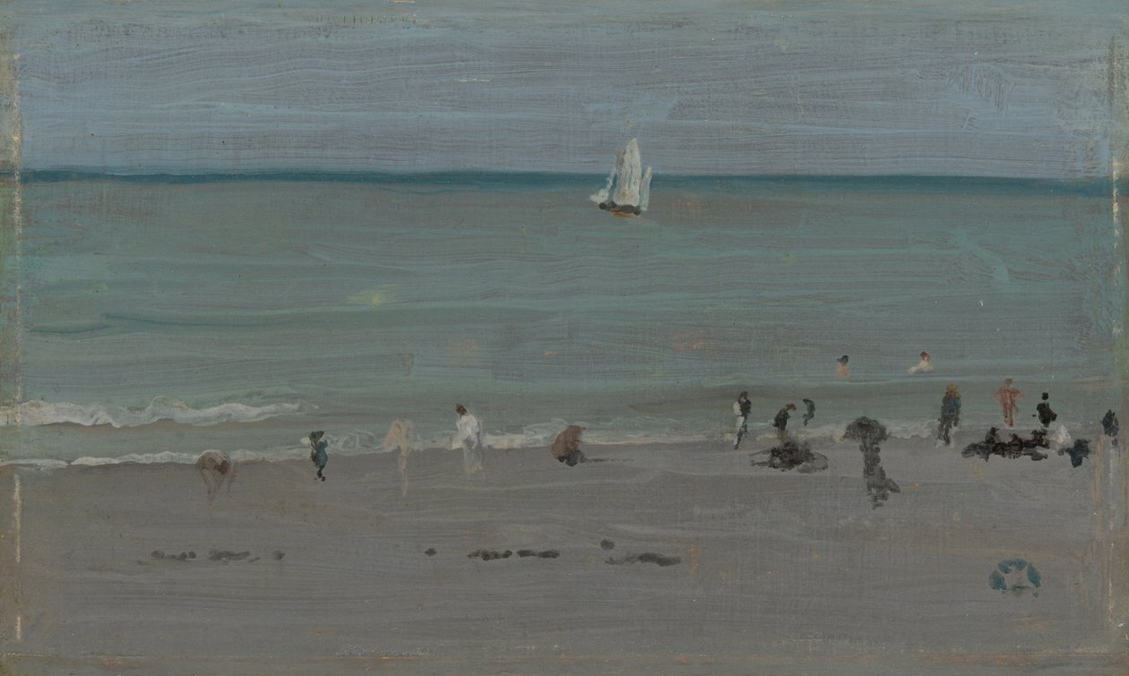 Part menti jelenet, Fürdőzők, 188485. alkotó: James Abbott McNeill Whistler