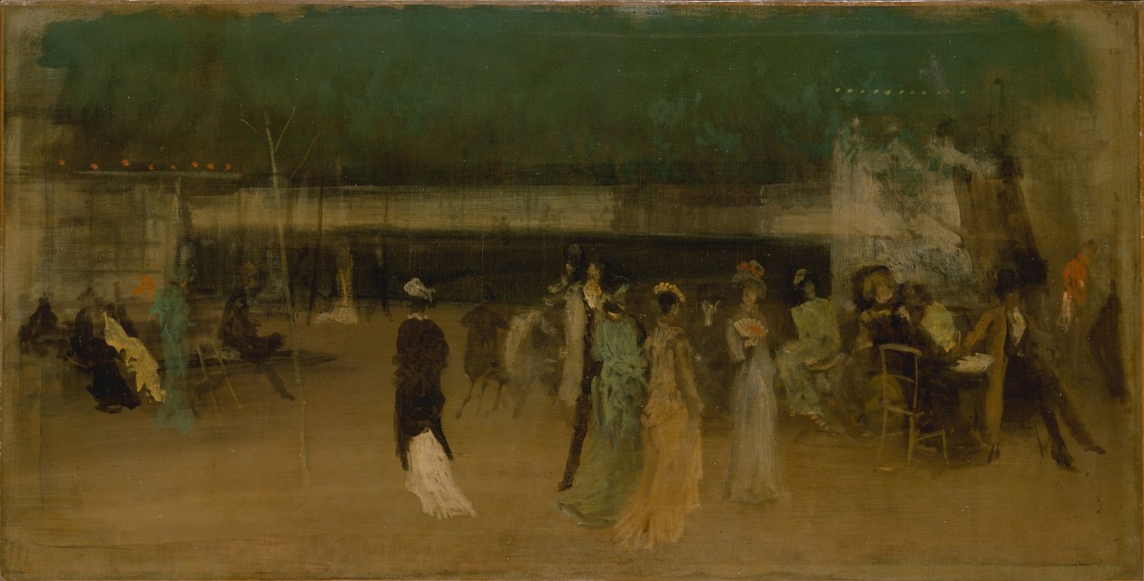 Cremorne Gardens, 2. szám, 1870-80 körül alkotó: James Abbott McNeill Whistler