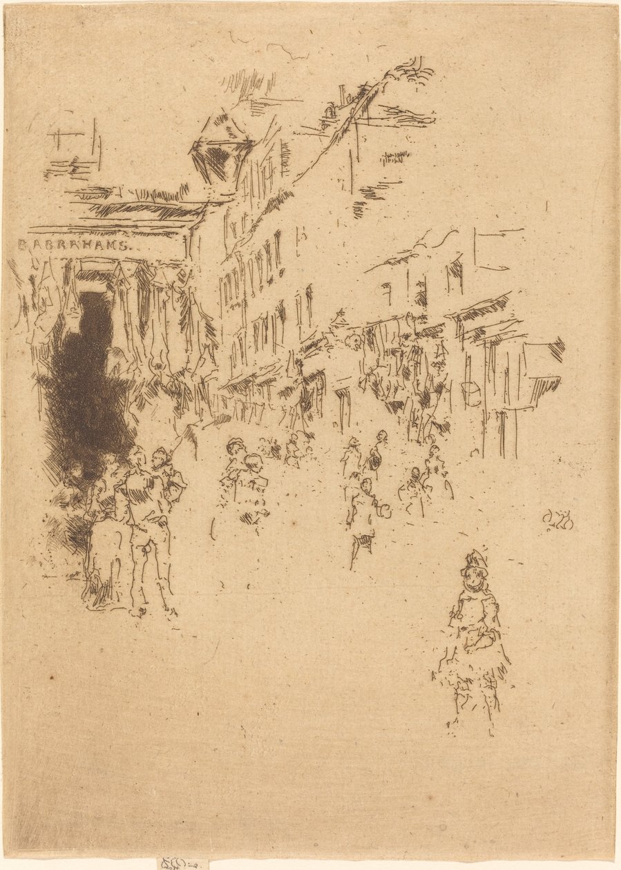 Cutler Street, Hounsditch, 1887. alkotó: James Abbott McNeill Whistler