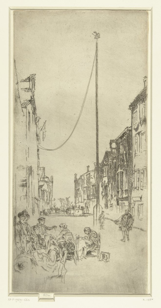De mast Az árboc Velence: Tizenkét rézkarc (sorozat címe) alkotó: James Abbott McNeill Whistler