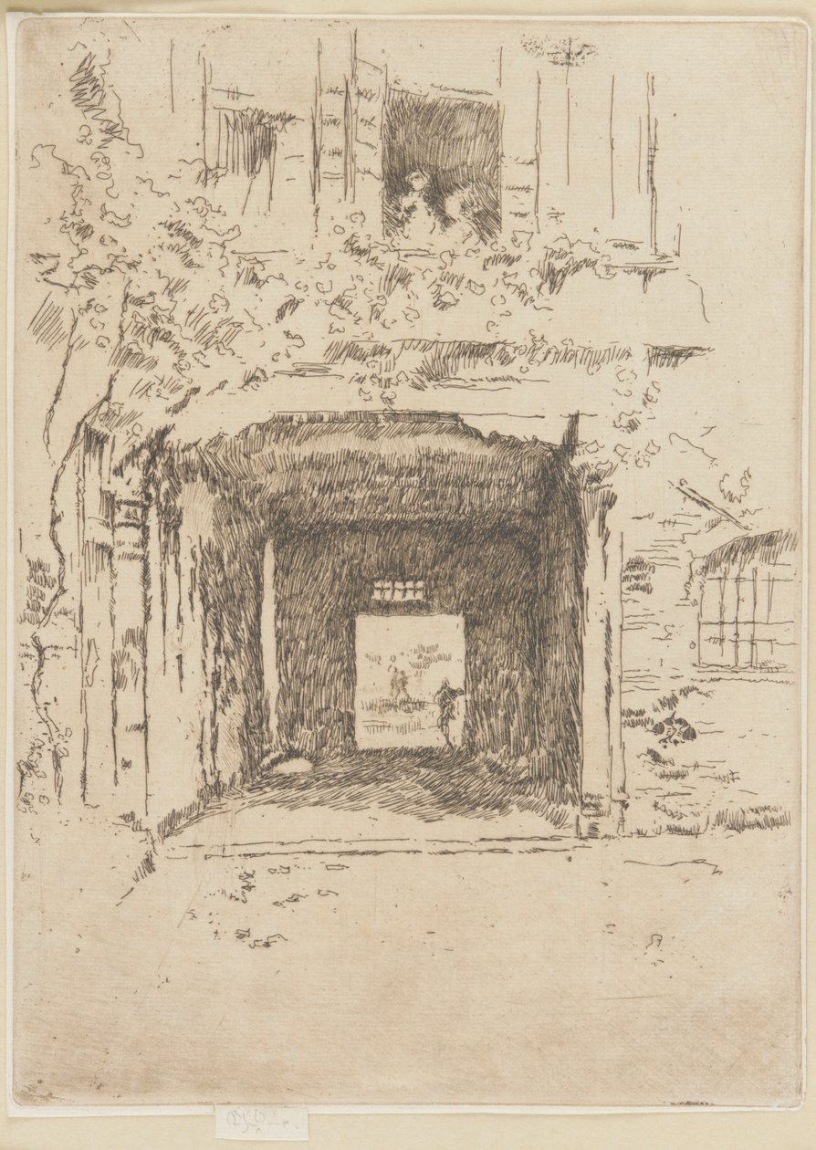 Ajtó és szőlő, 1879-1880. alkotó: James Abbott McNeill Whistler