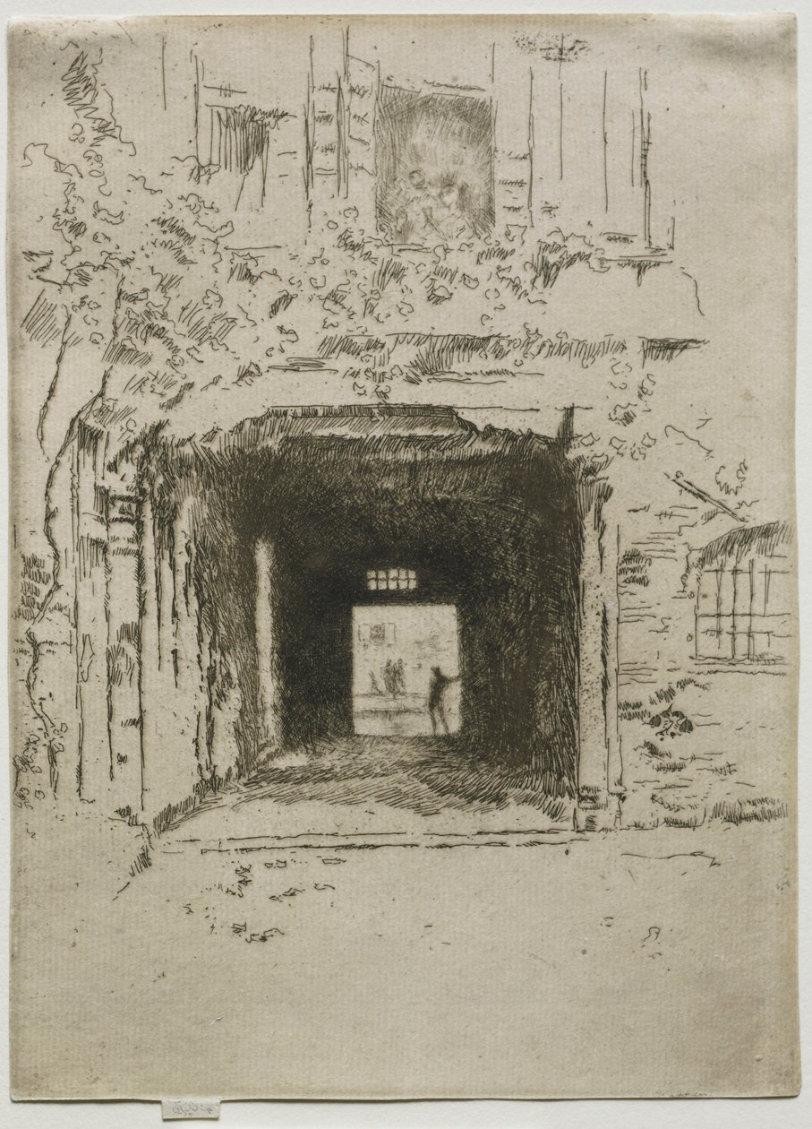 Ajtó és szőlő, 1886. alkotó: James Abbott McNeill Whistler
