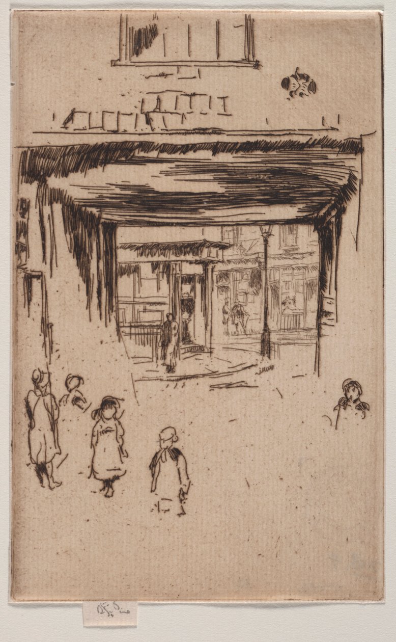 Drury Lane. alkotó: James Abbott McNeill Whistler
