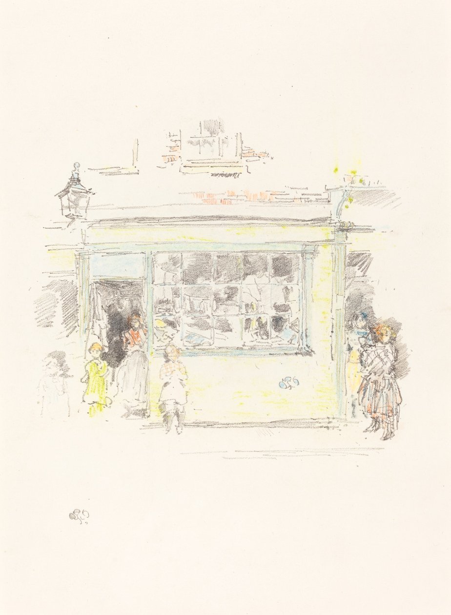 Drury Lane Rags, 1888. alkotó: James Abbott McNeill Whistler