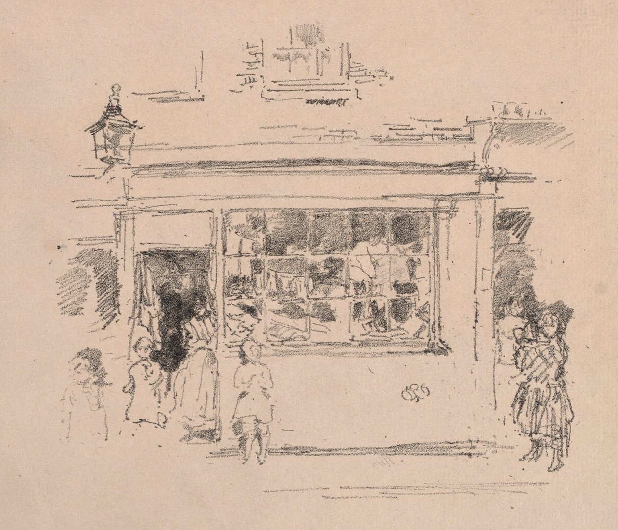 Drury Lane Rags, 1888. alkotó: James Abbott McNeill Whistler