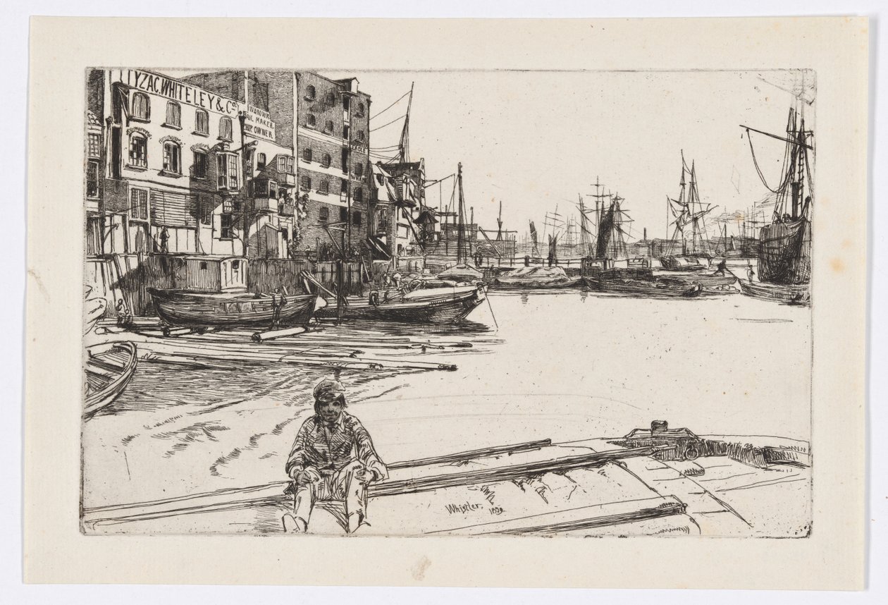 Eagle Wharf (Tyzac Whiteley és társai) alkotó: James Abbott McNeill Whistler