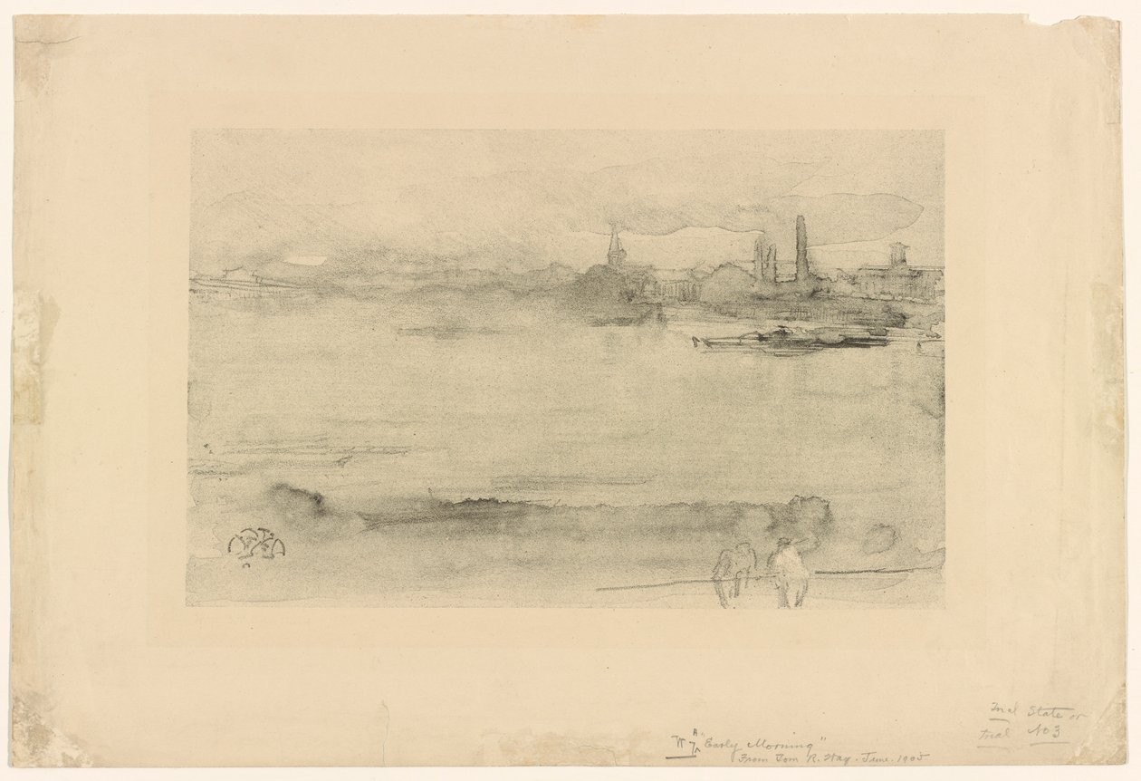 Kora reggel, 1878. alkotó: James Abbott McNeill Whistler