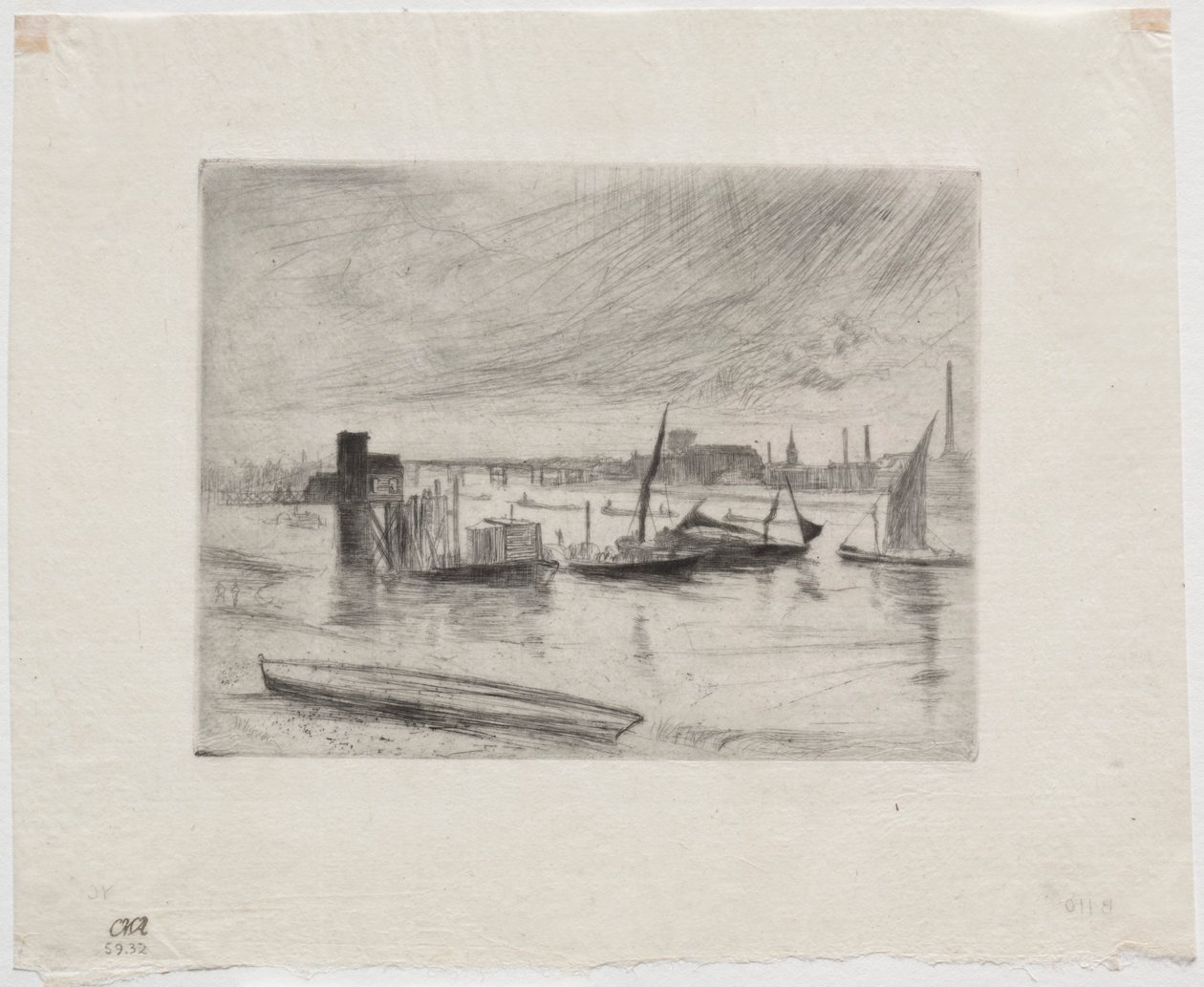 Kora reggel, Battersea. alkotó: James Abbott McNeill Whistler