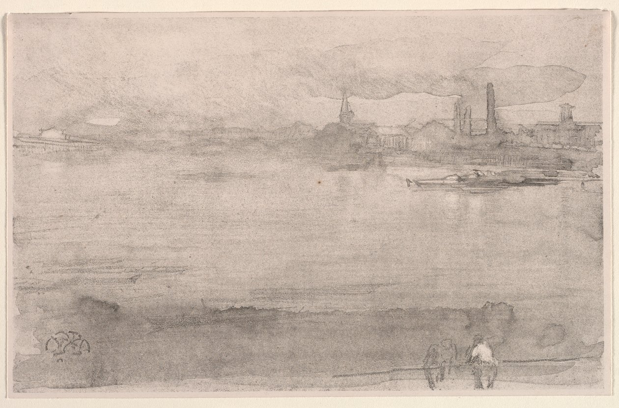 Kora reggel: Temze Battersea-ben, London, 1878. alkotó: James Abbott McNeill Whistler