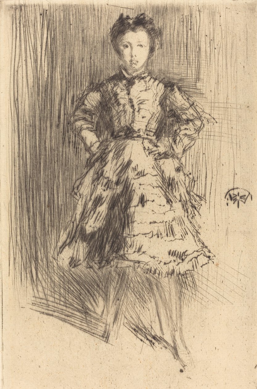 Elinor Leyland, 1873. alkotó: James Abbott McNeill Whistler