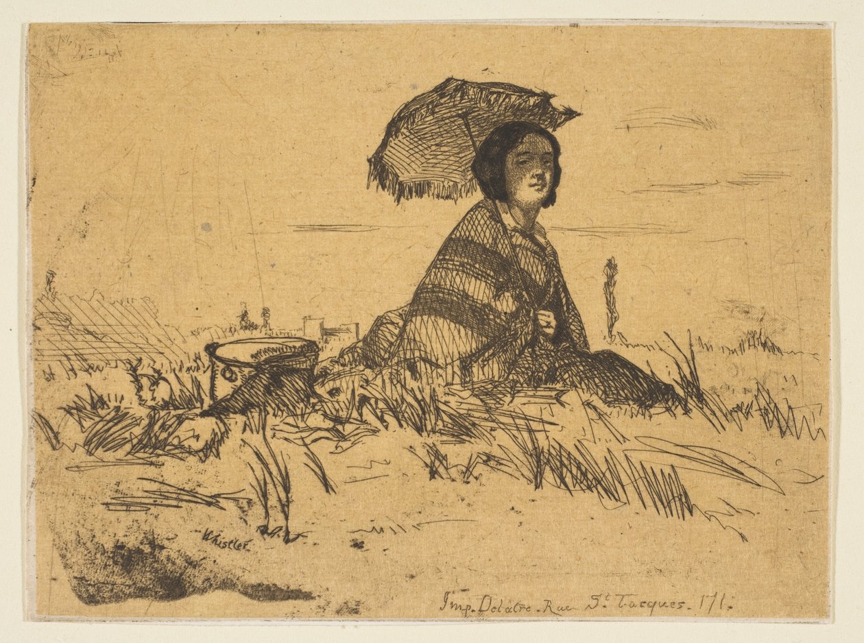 Teljes napsütésben, 1858. alkotó: James Abbott McNeill Whistler