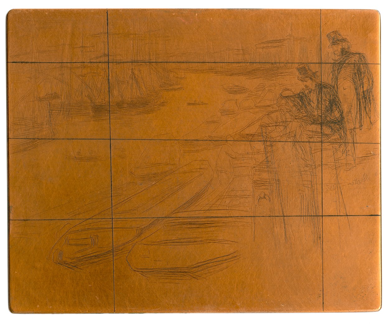 Rézkarc: A kis medence, 1861. alkotó: James Abbott McNeill Whistler