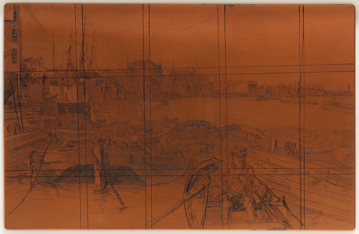 Rézkarc: A medence, 1859. alkotó: James Abbott McNeill Whistler
