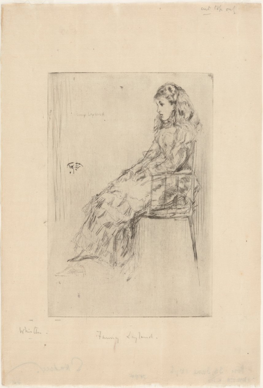 Fanny Leyland, 1873. alkotó: James Abbott McNeill Whistler