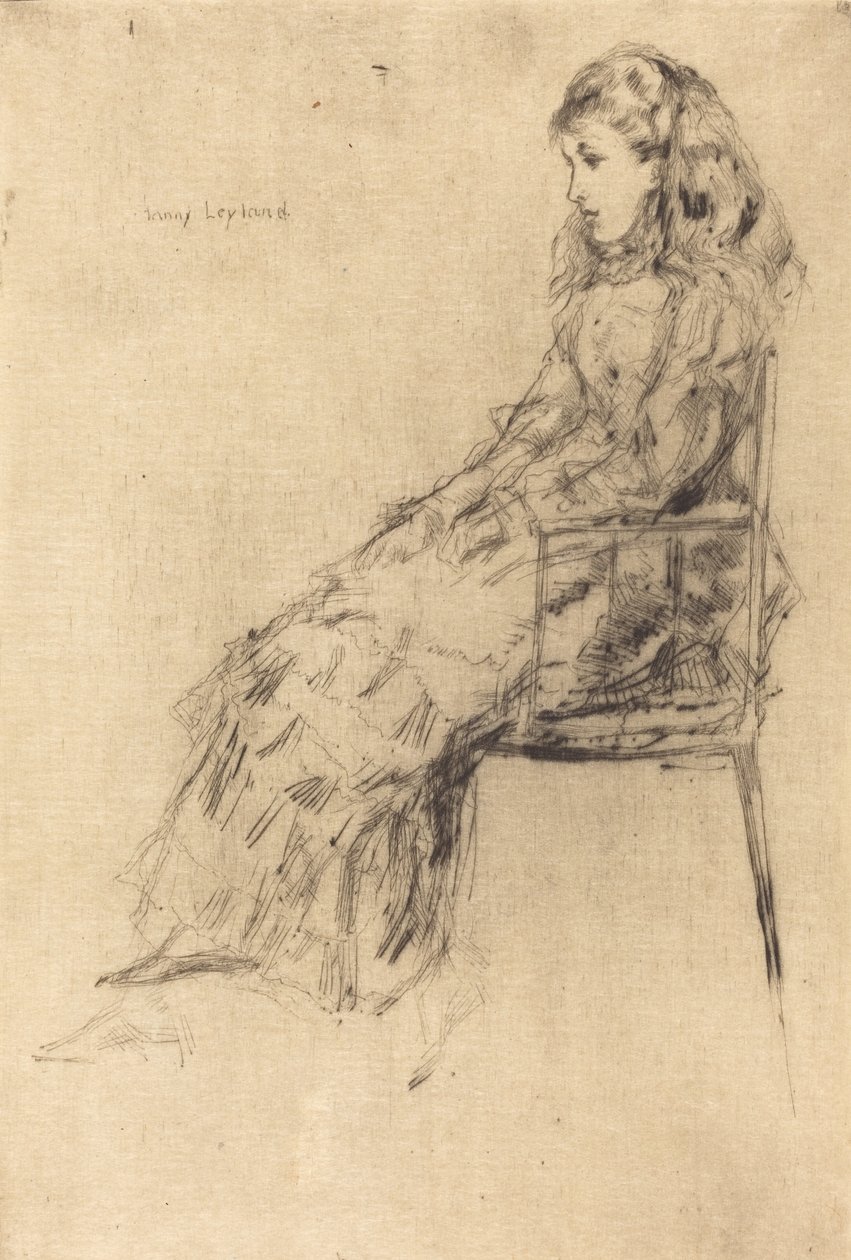 Fanny Leyland, 1873. alkotó: James Abbott McNeill Whistler