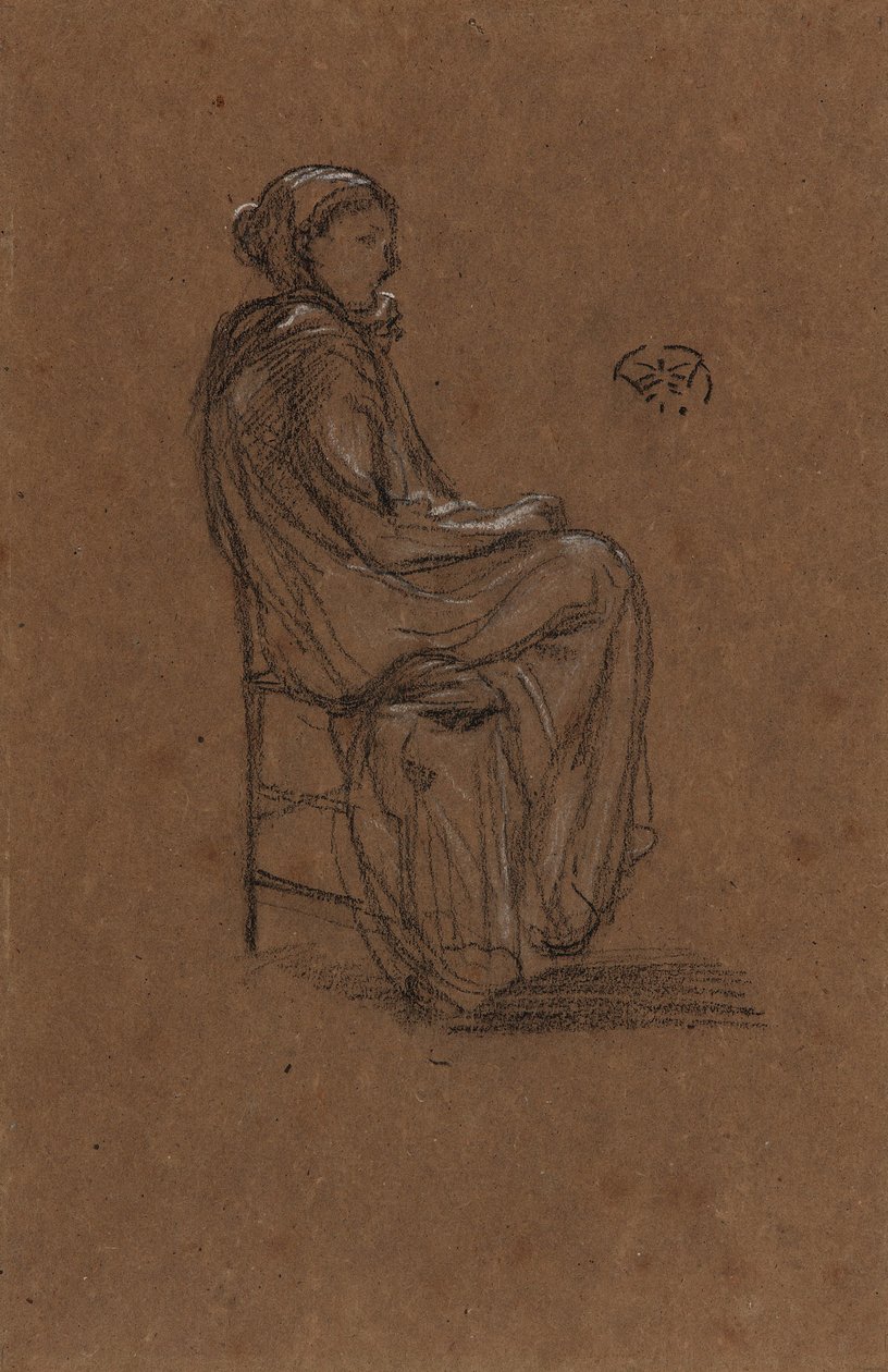 Női alak, ülő, 1870-1873. alkotó: James Abbott McNeill Whistler