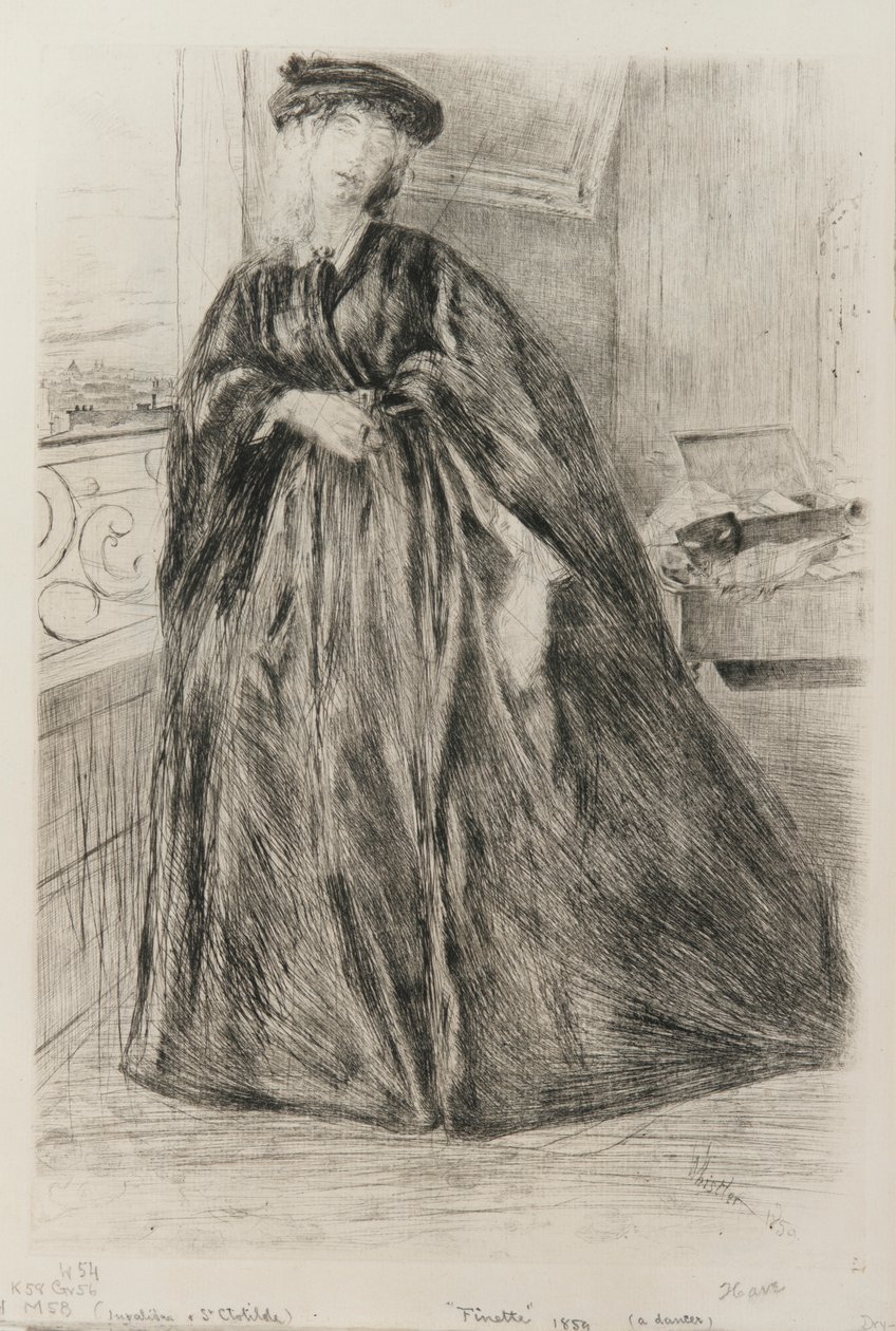 Finette, 1859. alkotó: James Abbott McNeill Whistler