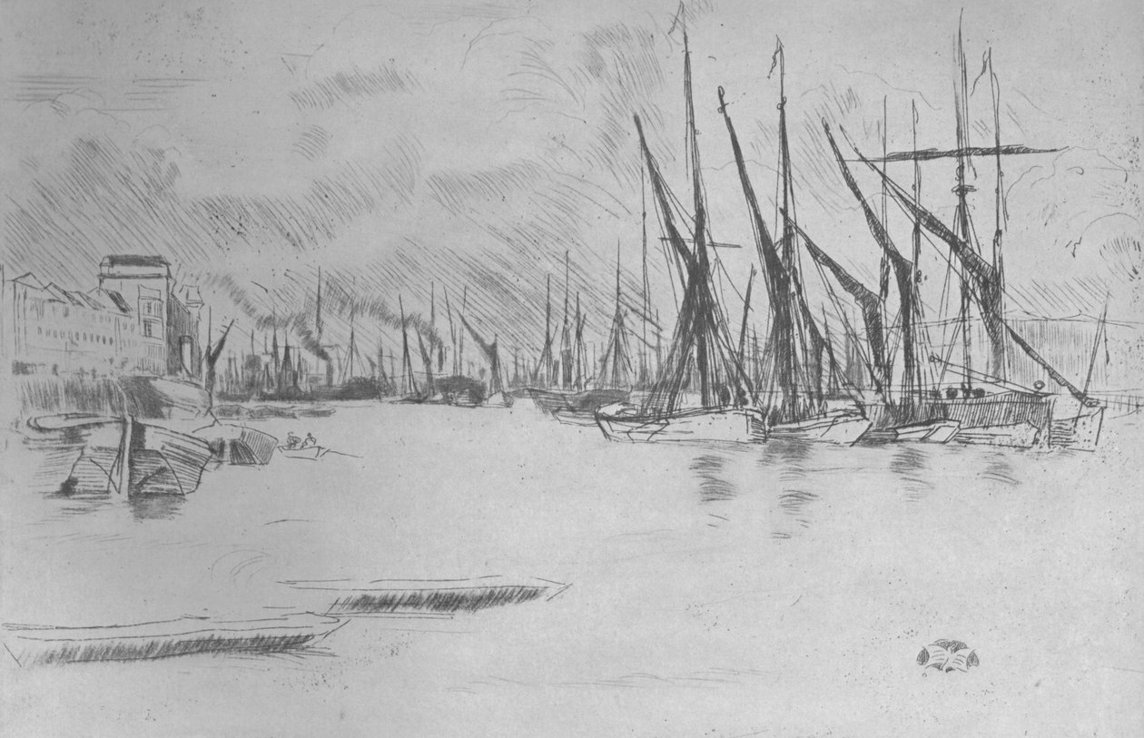 Pácolt-Hering lépcsőről, 1878, 1904 alkotó: James Abbott McNeill Whistler