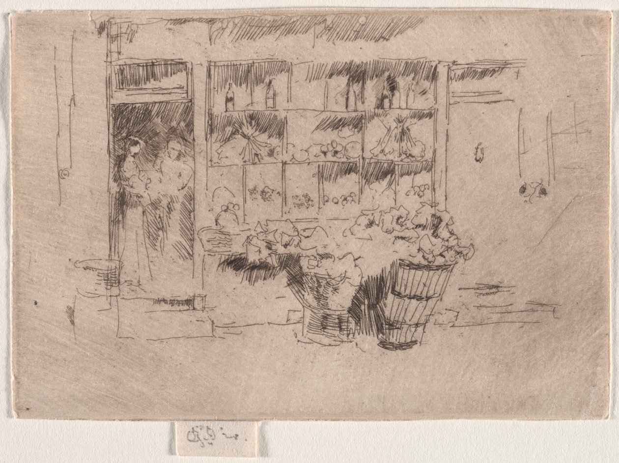 Gyümölcs bolt. alkotó: James Abbott McNeill Whistler