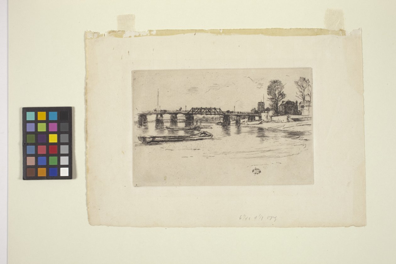 Fulham (rézkarc) alkotó: James Abbott McNeill Whistler