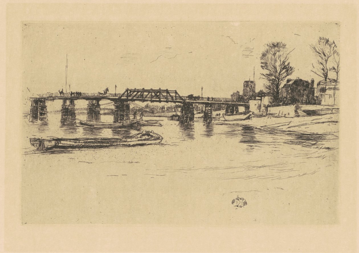 Fulham, 18781879. alkotó: James Abbott McNeill Whistler