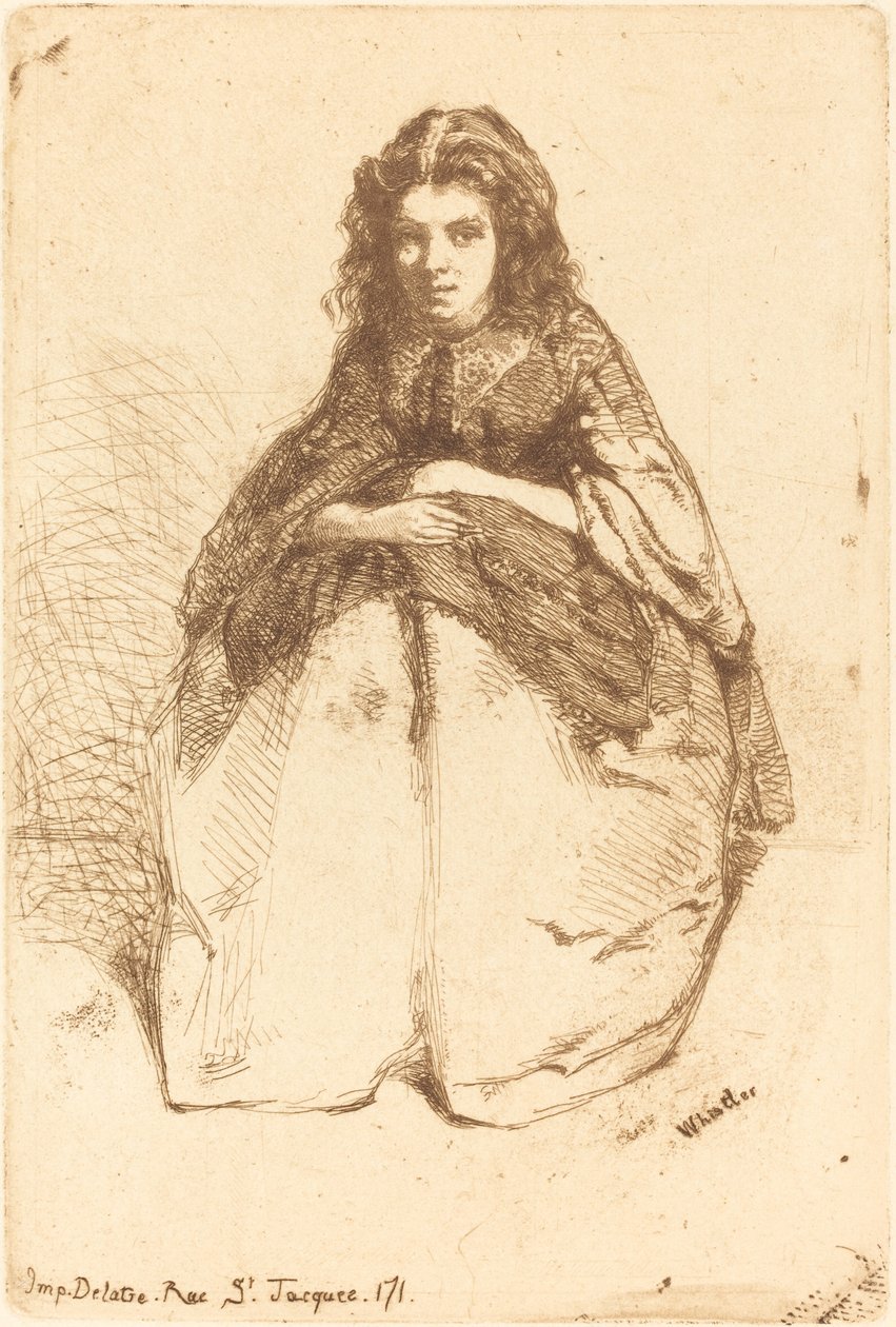 Képregény, 1858. alkotó: James Abbott McNeill Whistler
