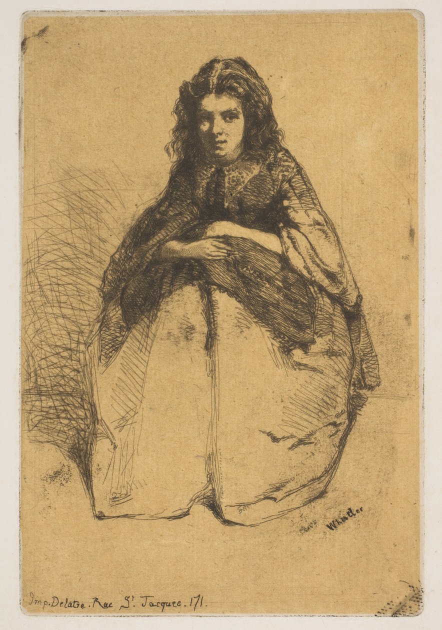 Képregény, 1858. alkotó: James Abbott McNeill Whistler