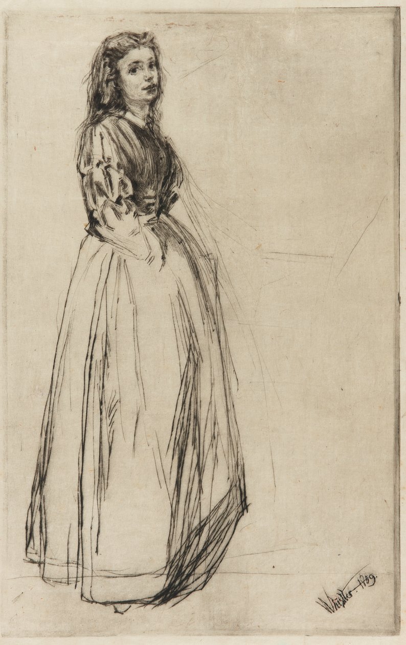 Fumette, álló, 1859. alkotó: James Abbott McNeill Whistler