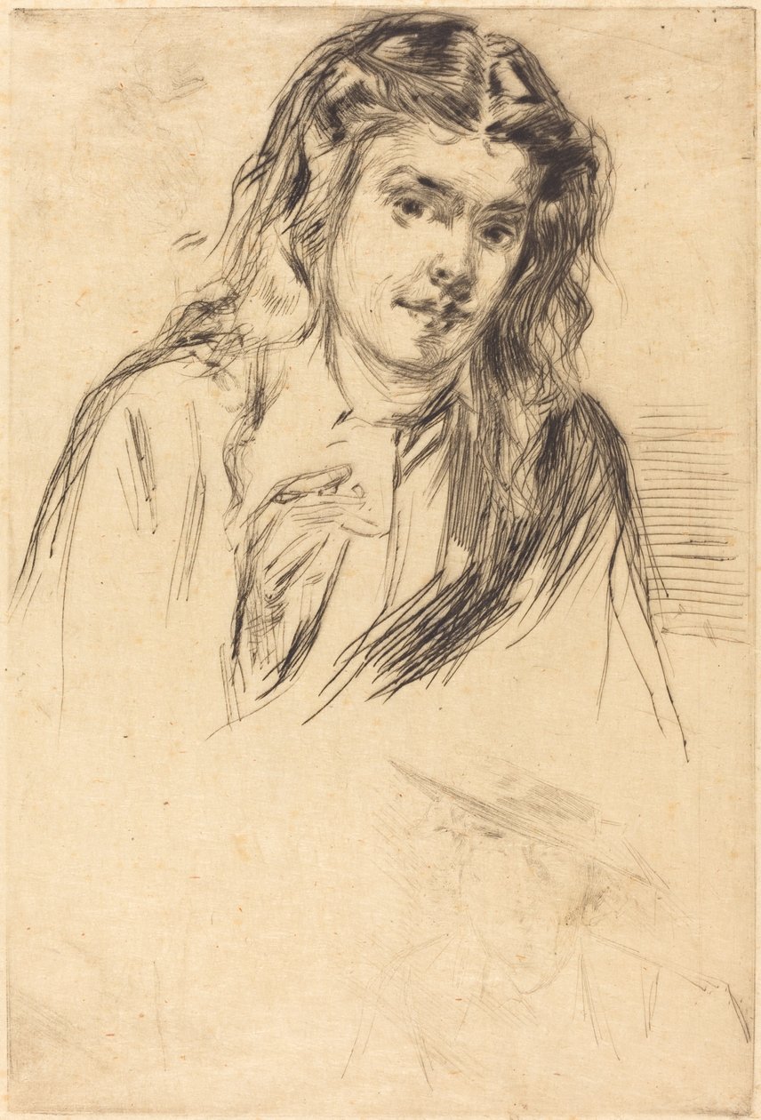Fumette hajlott feje, 1859. alkotó: James Abbott McNeill Whistler