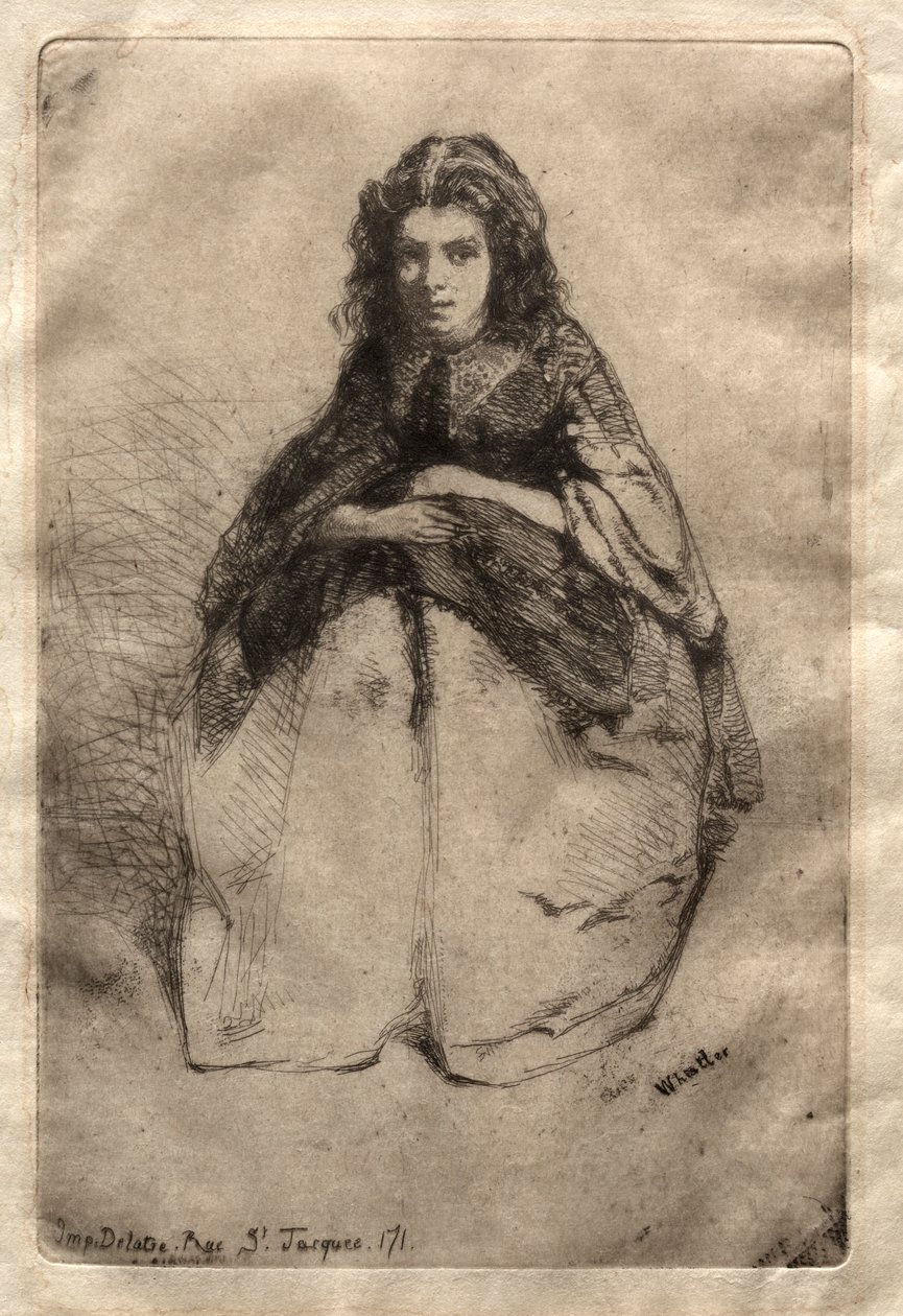 Fummette, 1858. alkotó: James Abbott McNeill Whistler