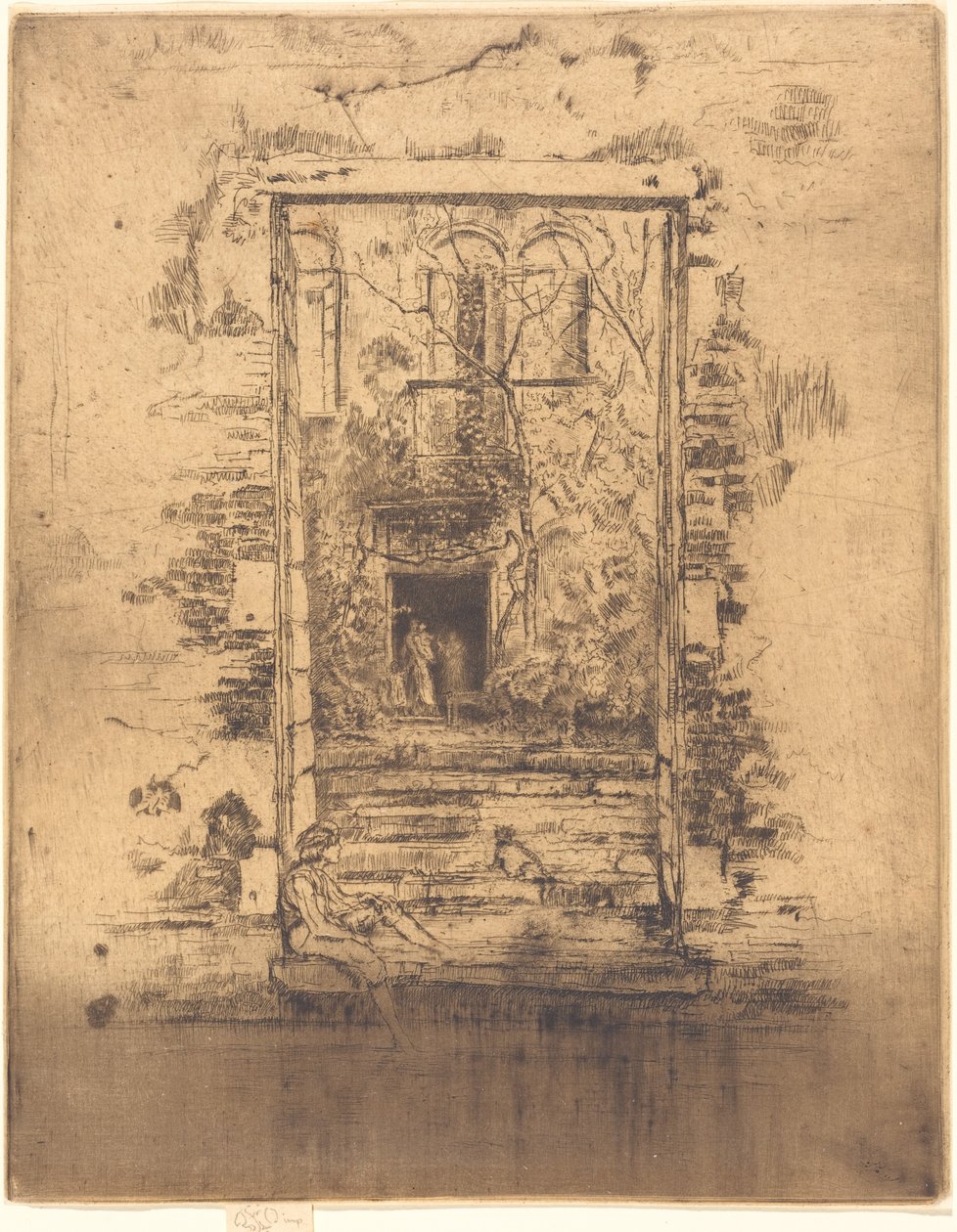 Kert, 1880. alkotó: James Abbott McNeill Whistler