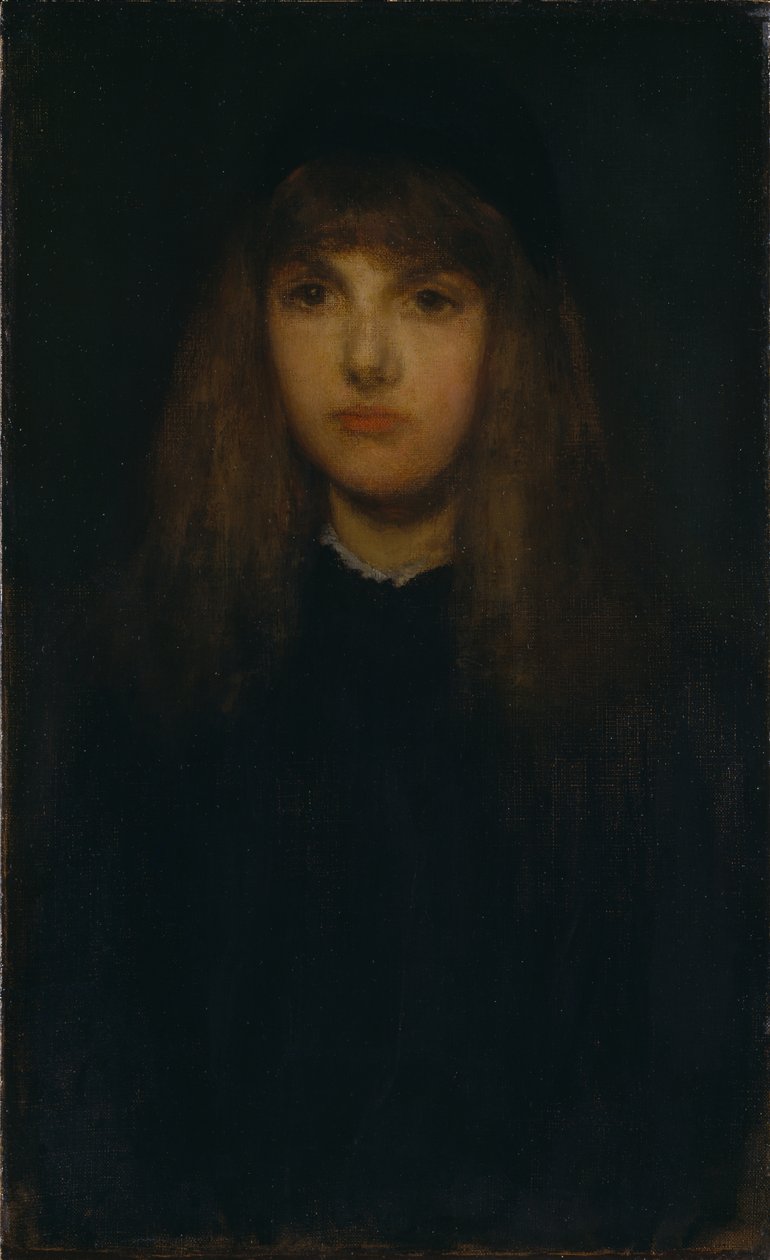 Lány feketében (Duzzogó Tom) alkotó: James Abbott McNeill Whistler