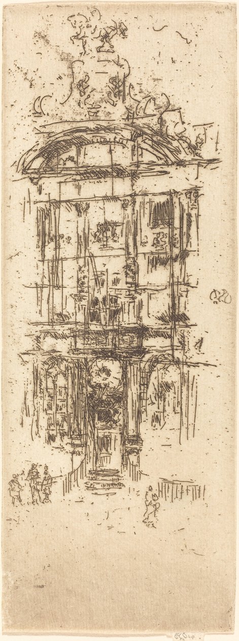 Aranyház, Brüsszel, 1887. alkotó: James Abbott McNeill Whistler