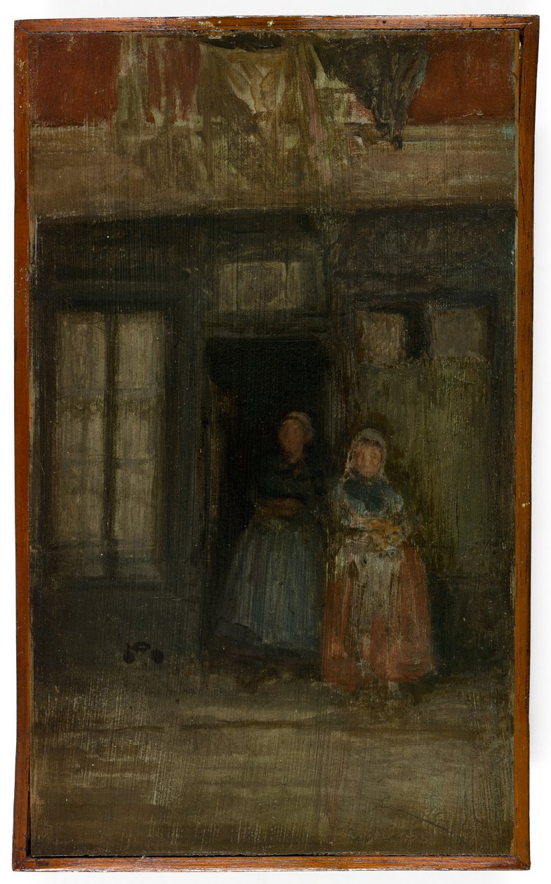 Arany és narancs: 1894-95 körül (olaj, fapanel) alkotó: James Abbott McNeill Whistler