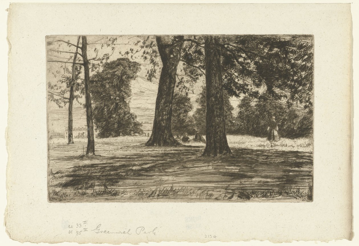 Greenwich Park alkotó: James Abbott McNeill Whistler