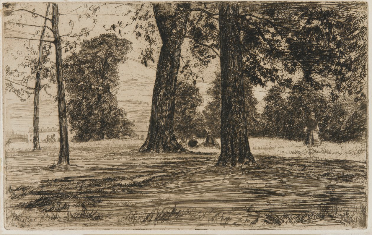 Greenwich Park, 1859. alkotó: James Abbott McNeill Whistler