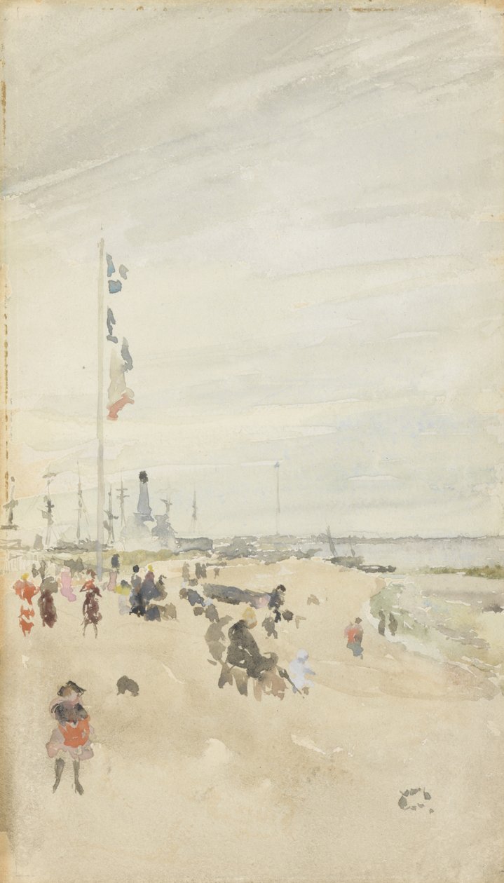 Gray and Pearl: Bank Holiday Banners, 1883-84 alkotó: James Abbott McNeill Whistler