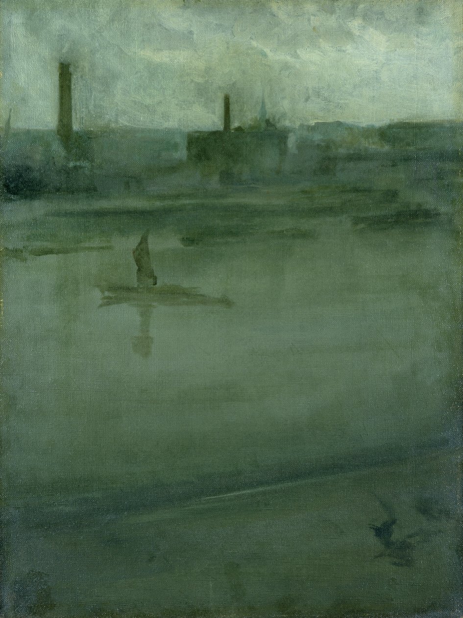 Szürke és ezüst: Temze alkotó: James Abbott McNeill Whistler
