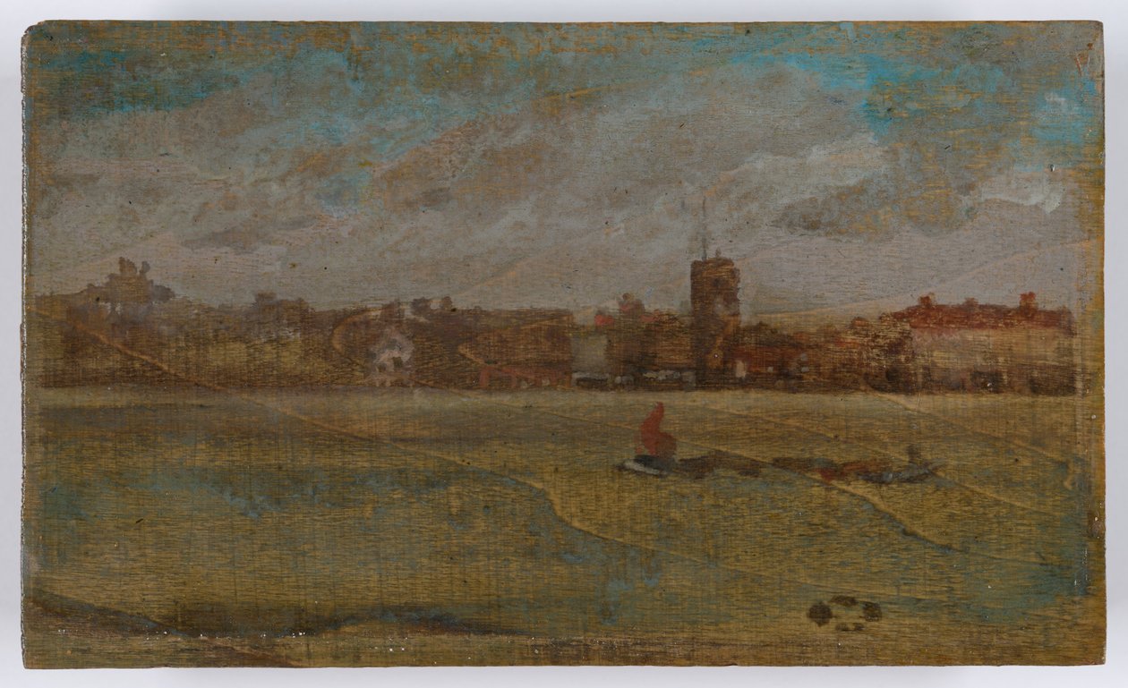 Harmónia barna és arany színben: (olaj, fapanel) alkotó: James Abbott McNeill Whistler